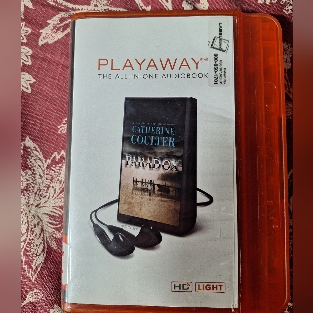 CATHERINE COULTER PARADOX PLAYAWAY AUDIO BOOK